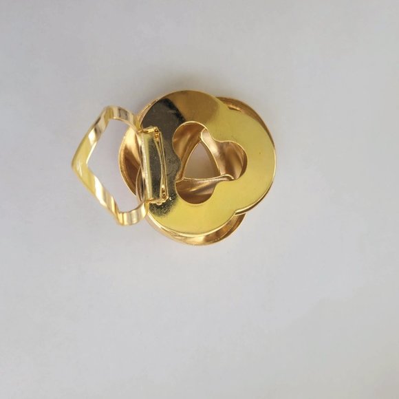 Vintage Scarf Clip Gold Tone Knot. - Picture 3 of 4